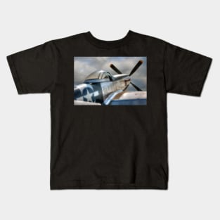 P51 Mustang - Ready for action Kids T-Shirt